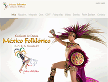 Tablet Screenshot of danzamexicofolklorico.com